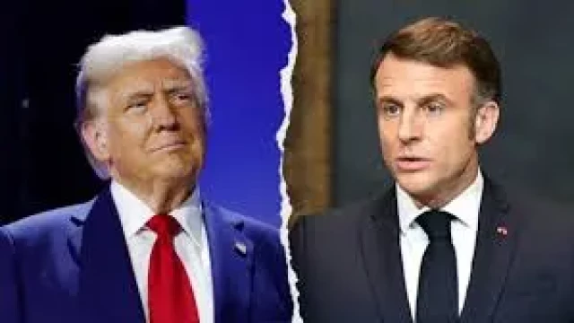 United States President Donald Trump and French President Emmanuel Macron